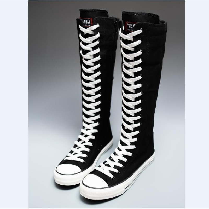 Sepatu Kanvas High Top Baru 20 - Court Heel Pointed ulasan dan harga