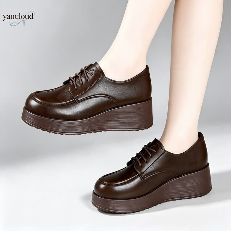 Sepatu Platform Kulit Lembut 6 - Sock Boot Women ulasan dan harga