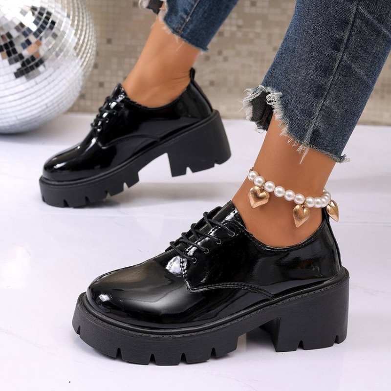Sepatu Flat Platform Hitam Mus - Mule Slip On ulasan dan harga