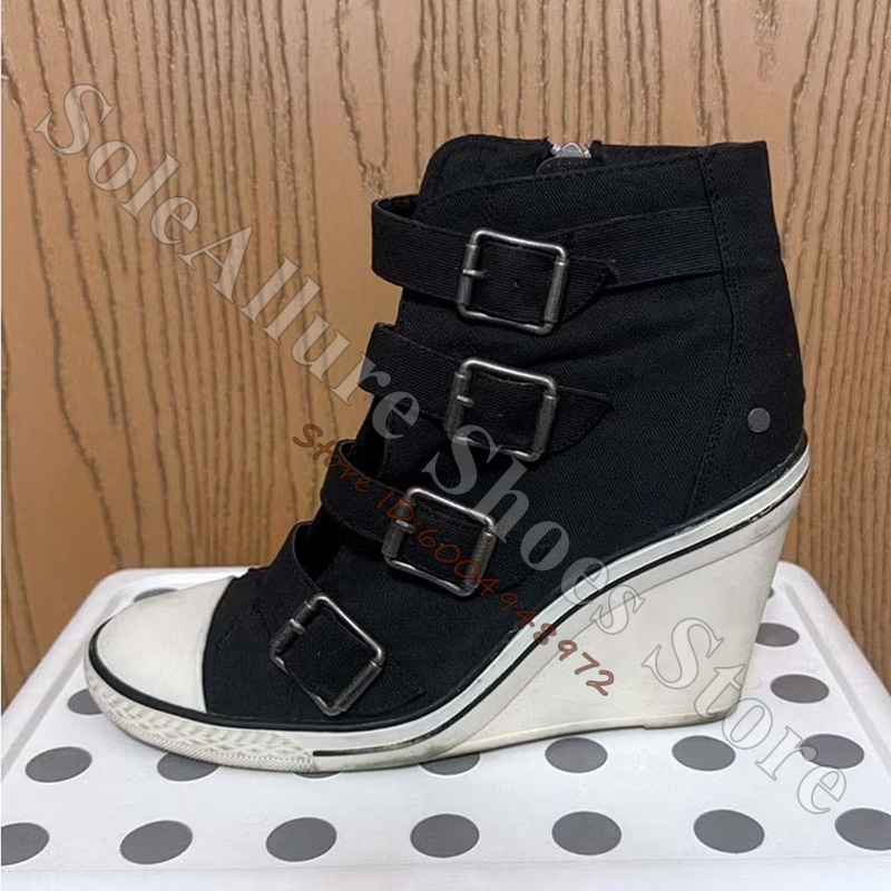 Sepatu Sneakers Wedge Tinggi B - Knee High Boots Women ulasan dan harga