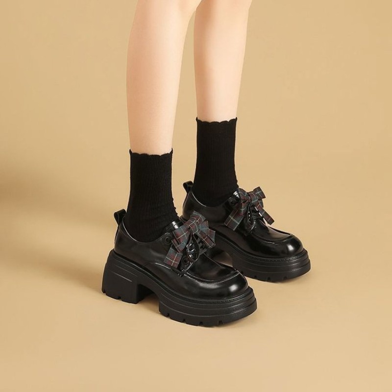 Sepatu Oxford Platform Motif K - Oxford Lace Up Women ulasan dan harga