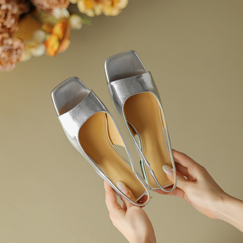 Sandal Wanita Model Mules Hak  - Mule Slip On ulasan dan harga
