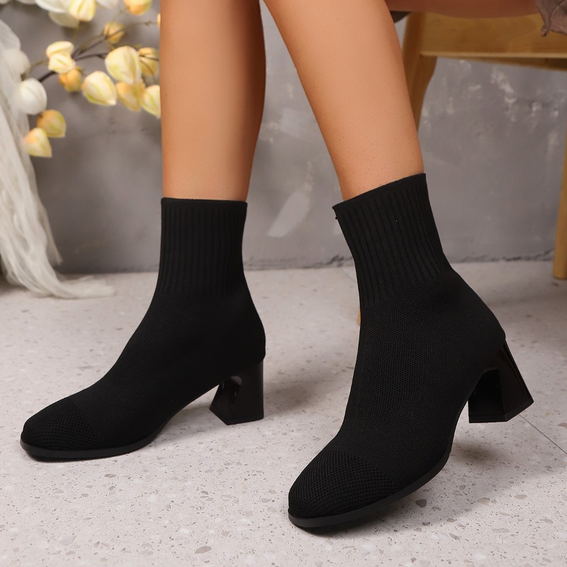 Sepatu Bot Wanita Model Rajut  - Sock Boot Women ulasan dan harga