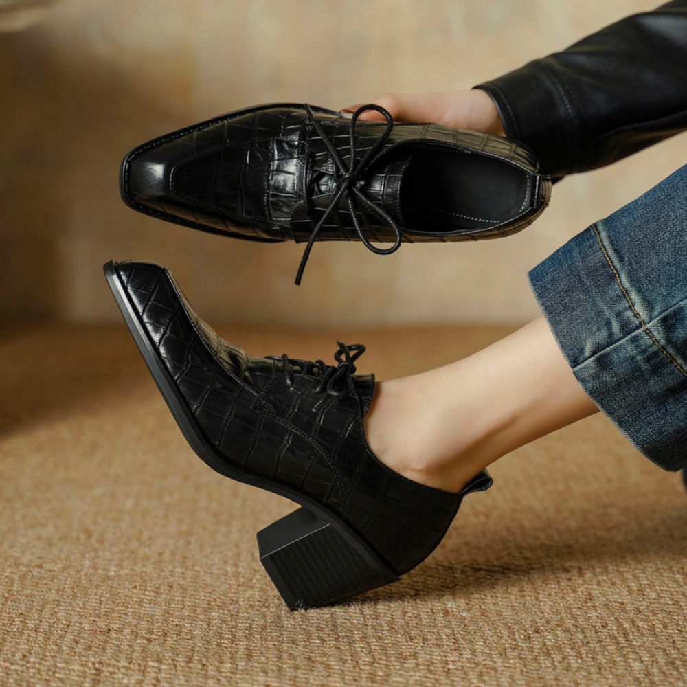 Sepatu Wanita Kulit Asli, Kole - Oxford Lace Up Women ulasan dan harga